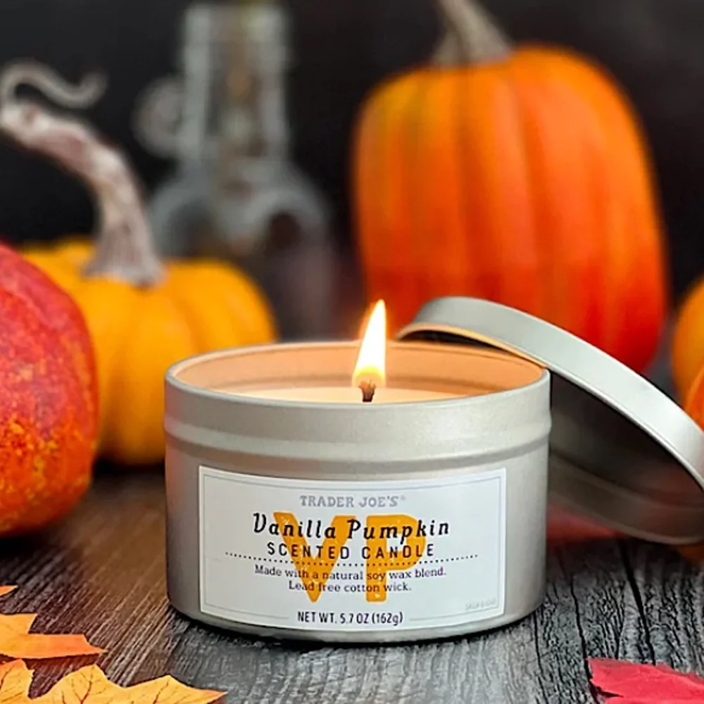 2 Pack - Trader Joe’s Vanilla Pumpkin Candle - New